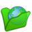 文件夹绿色网络 Folder green internet